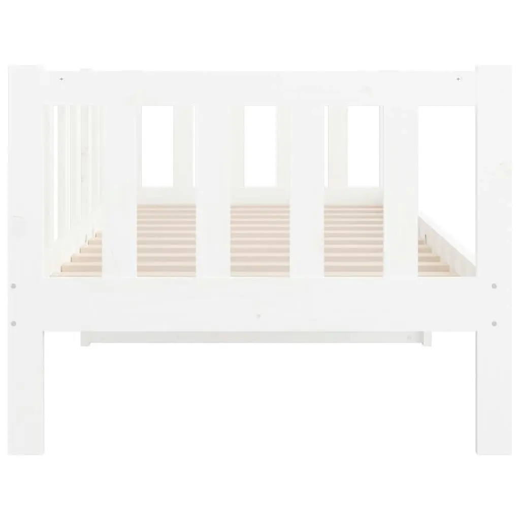 Day Bed without Mattress White 90x190 cm Solid Wood Pine 814645