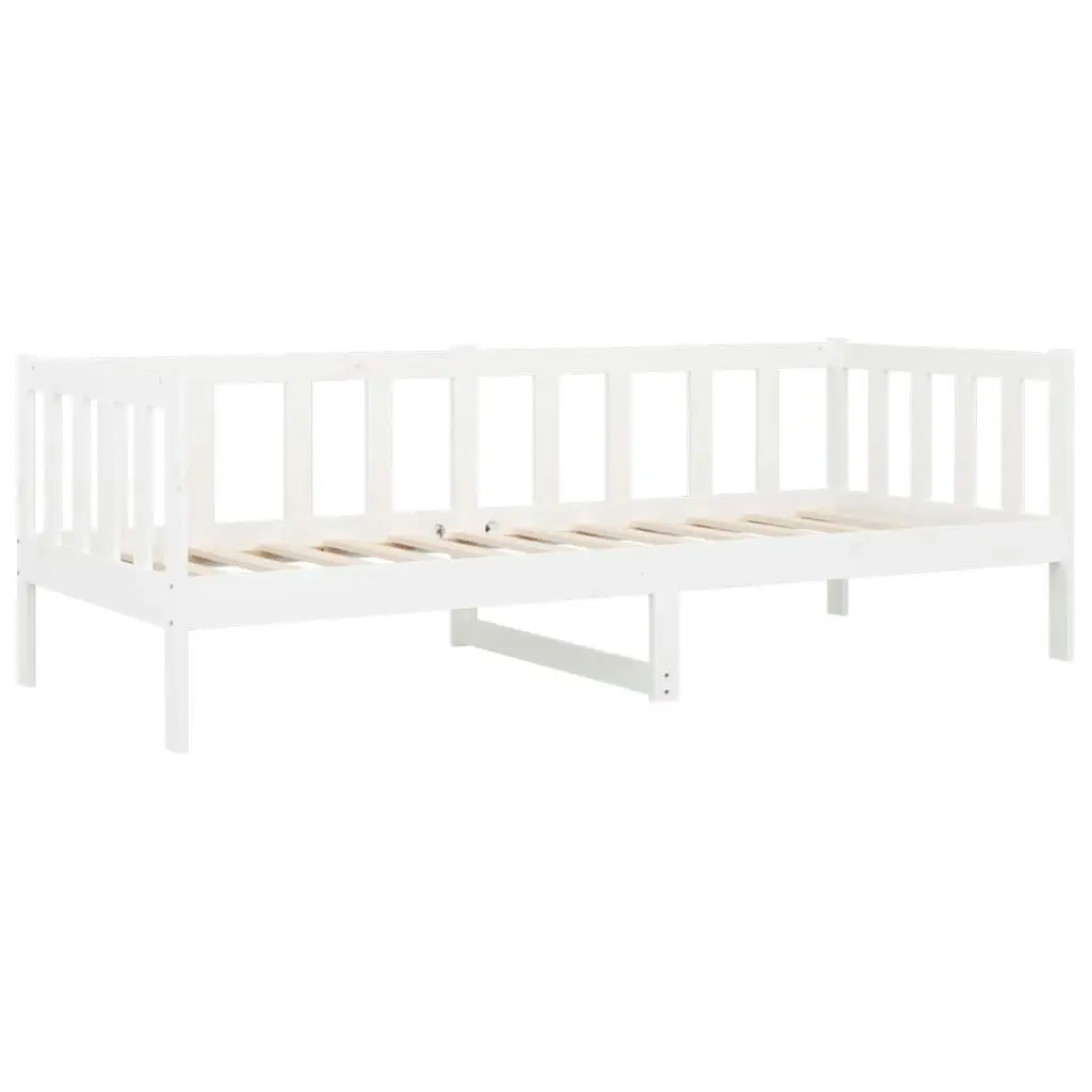 Day Bed without Mattress White 90x190 cm Solid Wood Pine 814645