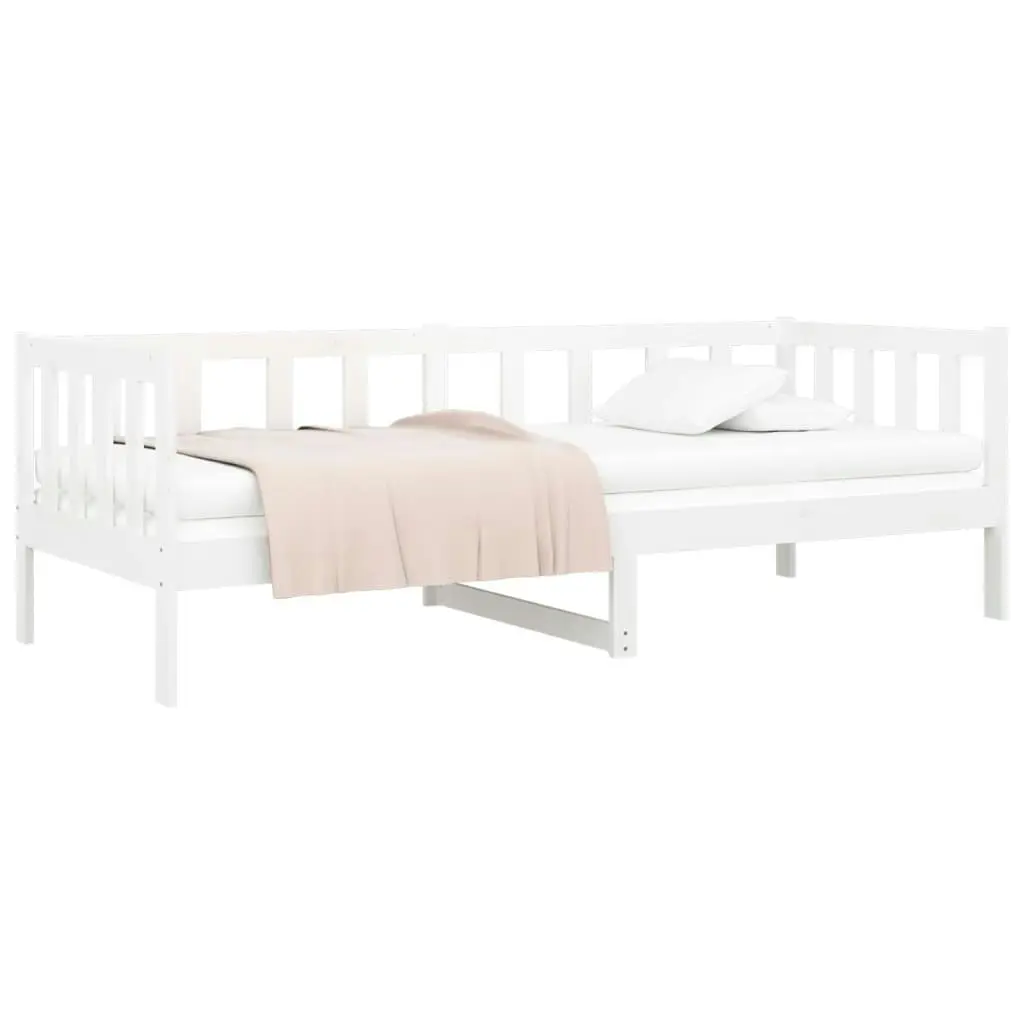 Day Bed without Mattress White 90x190 cm Solid Wood Pine 814645