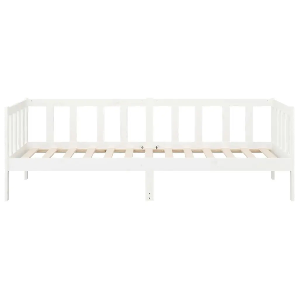 Day Bed without Mattress White 90x190 cm Solid Wood Pine 814645