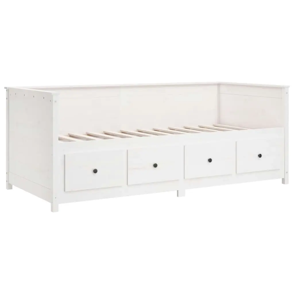 Day Bed White 80x200 cm Solid Wood Pine 820907