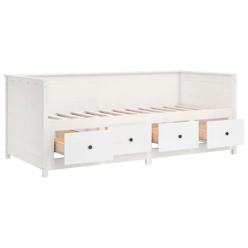 Day Bed White 80x200 cm Solid Wood Pine 820907