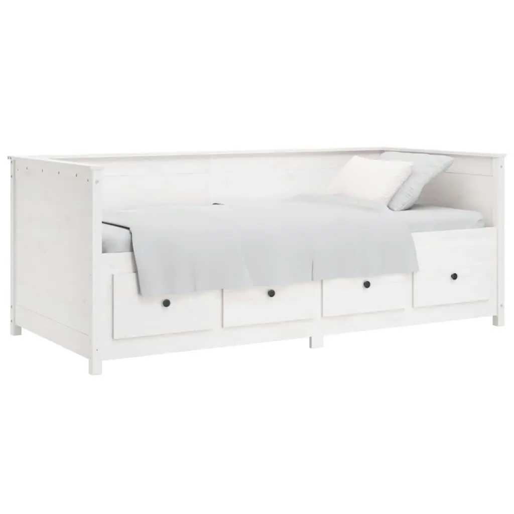 Day Bed White 80x200 cm Solid Wood Pine 820907