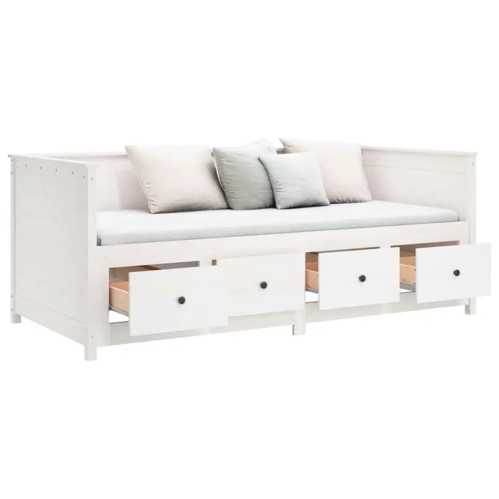 Day Bed White 80x200 cm Solid Wood Pine 820907