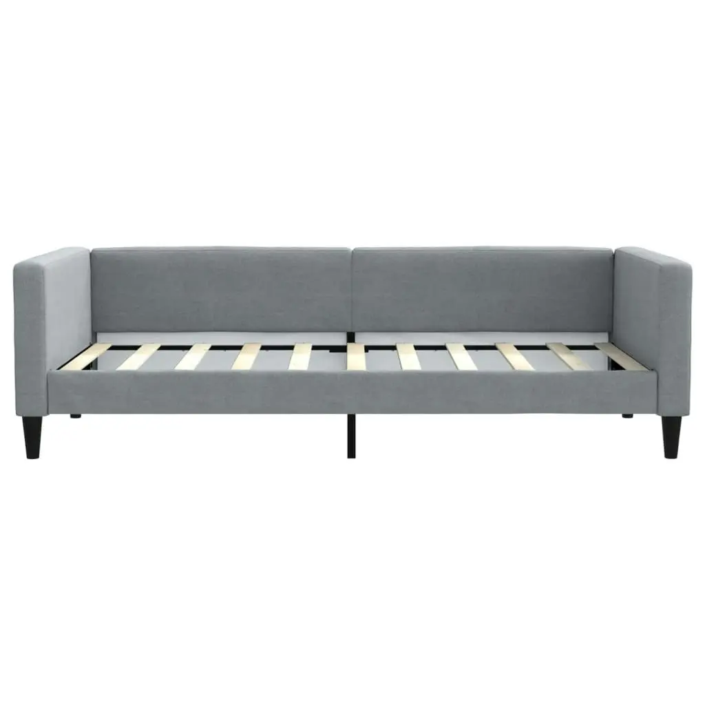 Daybed with Trundle Light Grey 90x190 cm Fabric 3196588