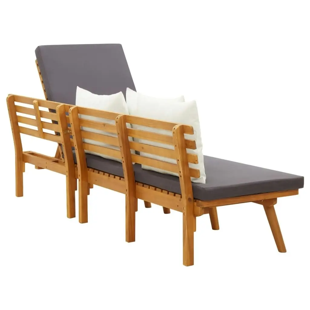 Garden Day Bed 200x65 cm Solid Wood Acacia 316263