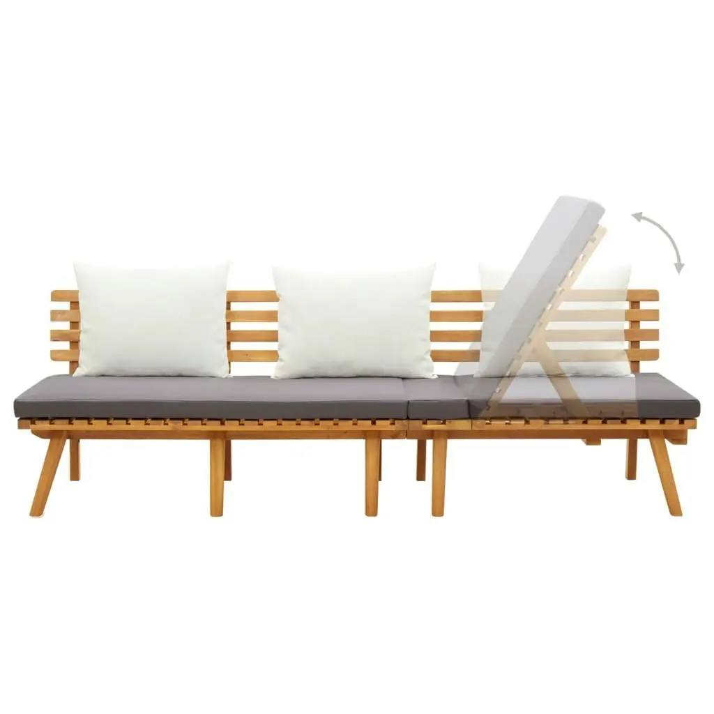 Garden Day Bed 200x65 cm Solid Wood Acacia 316263