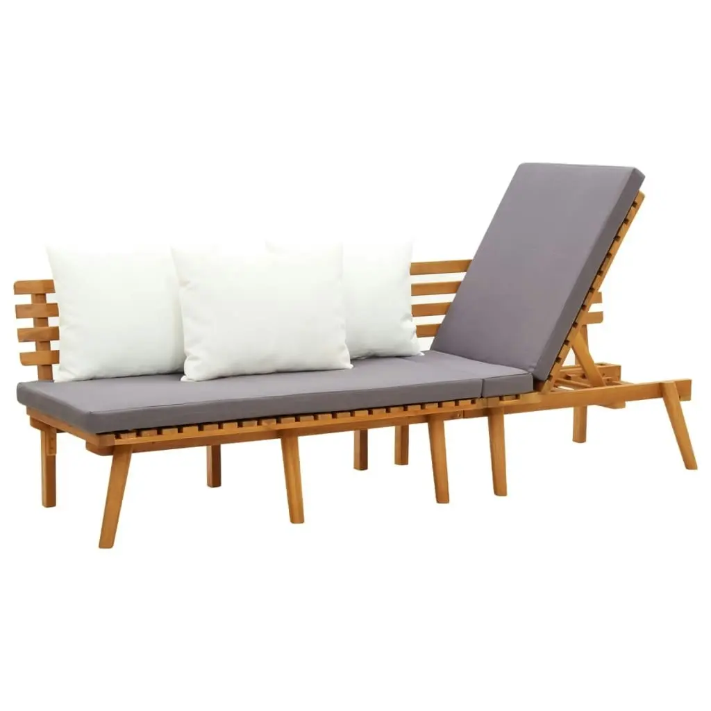 Garden Day Bed 200x65 cm Solid Wood Acacia 316263