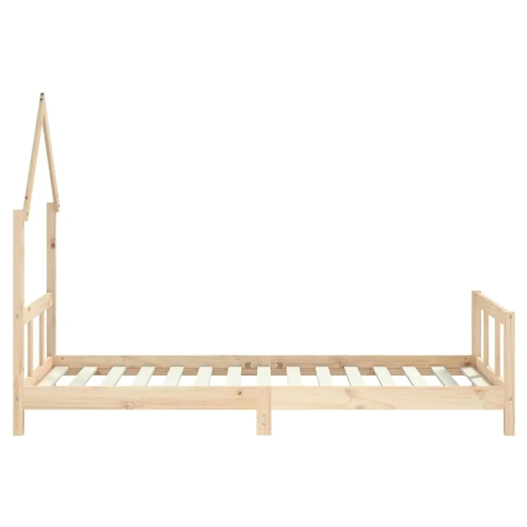 Kids Bed Frame 92x187 cm Single Solid Wood Pine 834561