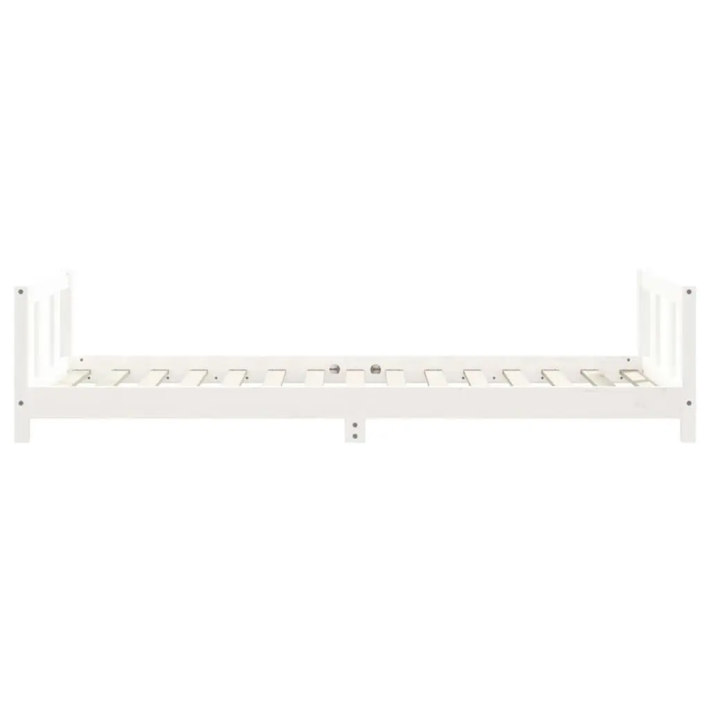 Kids Bed Frame White 90x190 cm Solid Wood Pine 834433