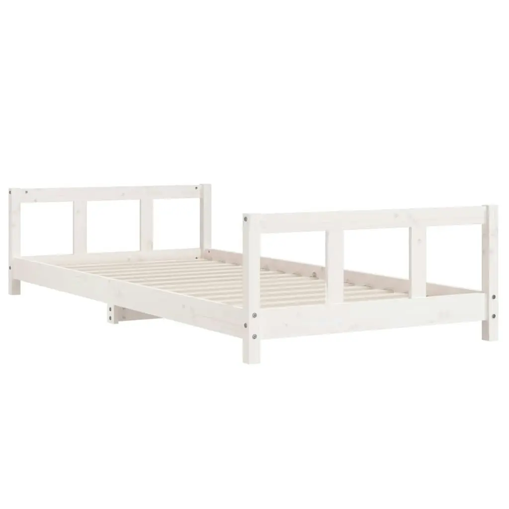 Kids Bed Frame White 90x190 cm Solid Wood Pine 834433