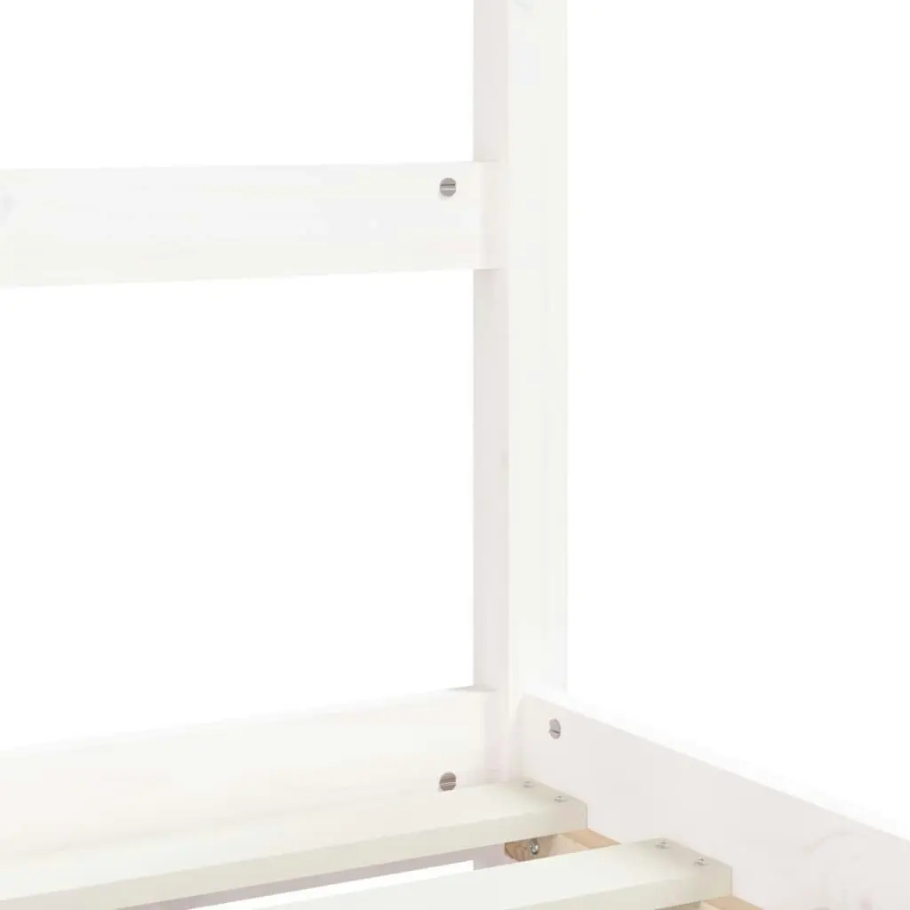 Kids Bed Frame with Drawers White 90x190 cm Solid Wood Pine 834547