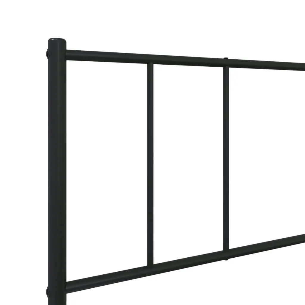 Metal Bed Frame without Mattress with Footboard Black 107x203 cm King Single 352494