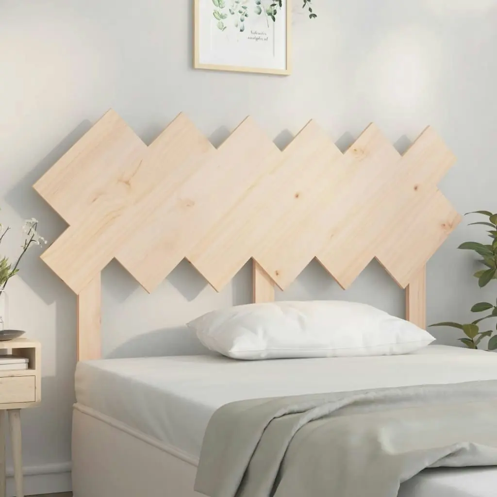 Bed Headboard 132 cm Solid Wood Pine 819215