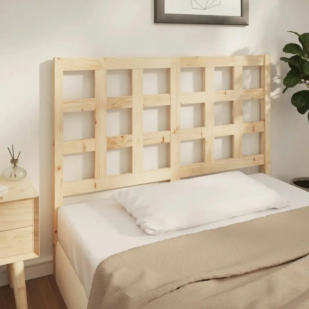 Bed Headboard 140.5 cm Solid Wood Pine 817885