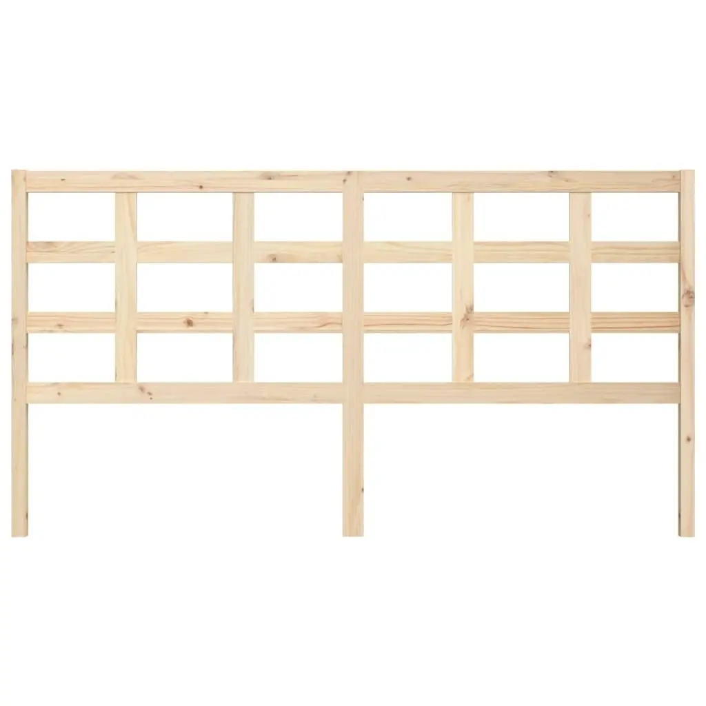 Bed Headboard 185.5 cm Solid Wood Pine 817905