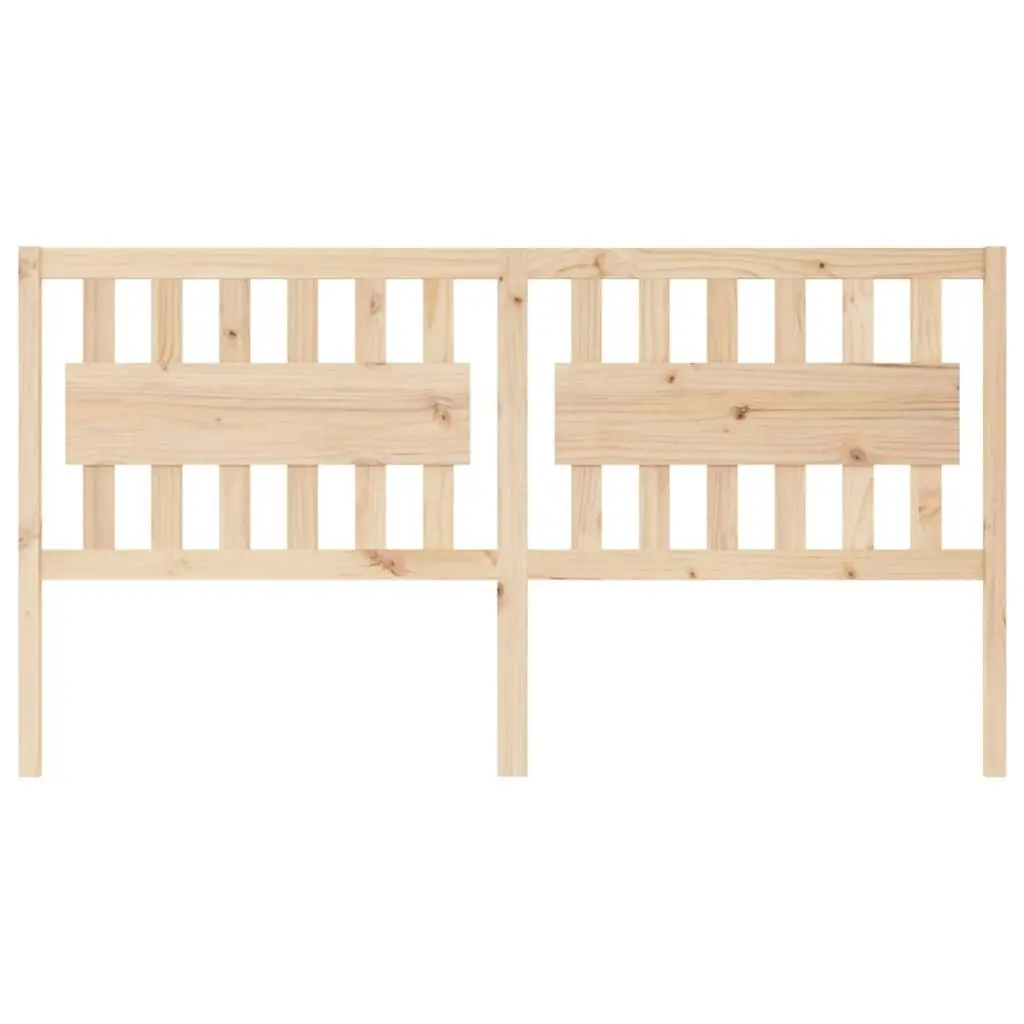 Bed Headboard 185.5 cm Solid Wood Pine 818585