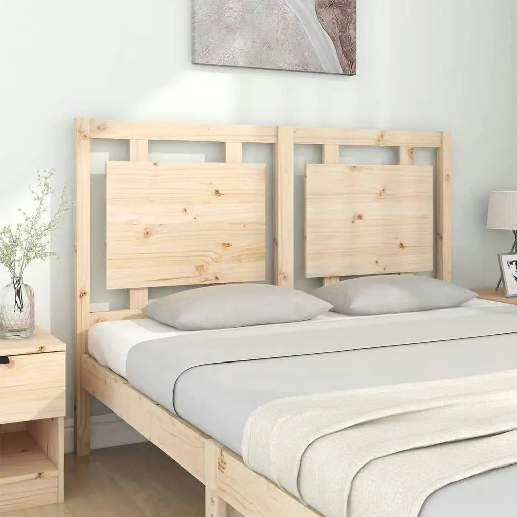 Bed Headboard 140.5 cm Solid Wood Pine 817935