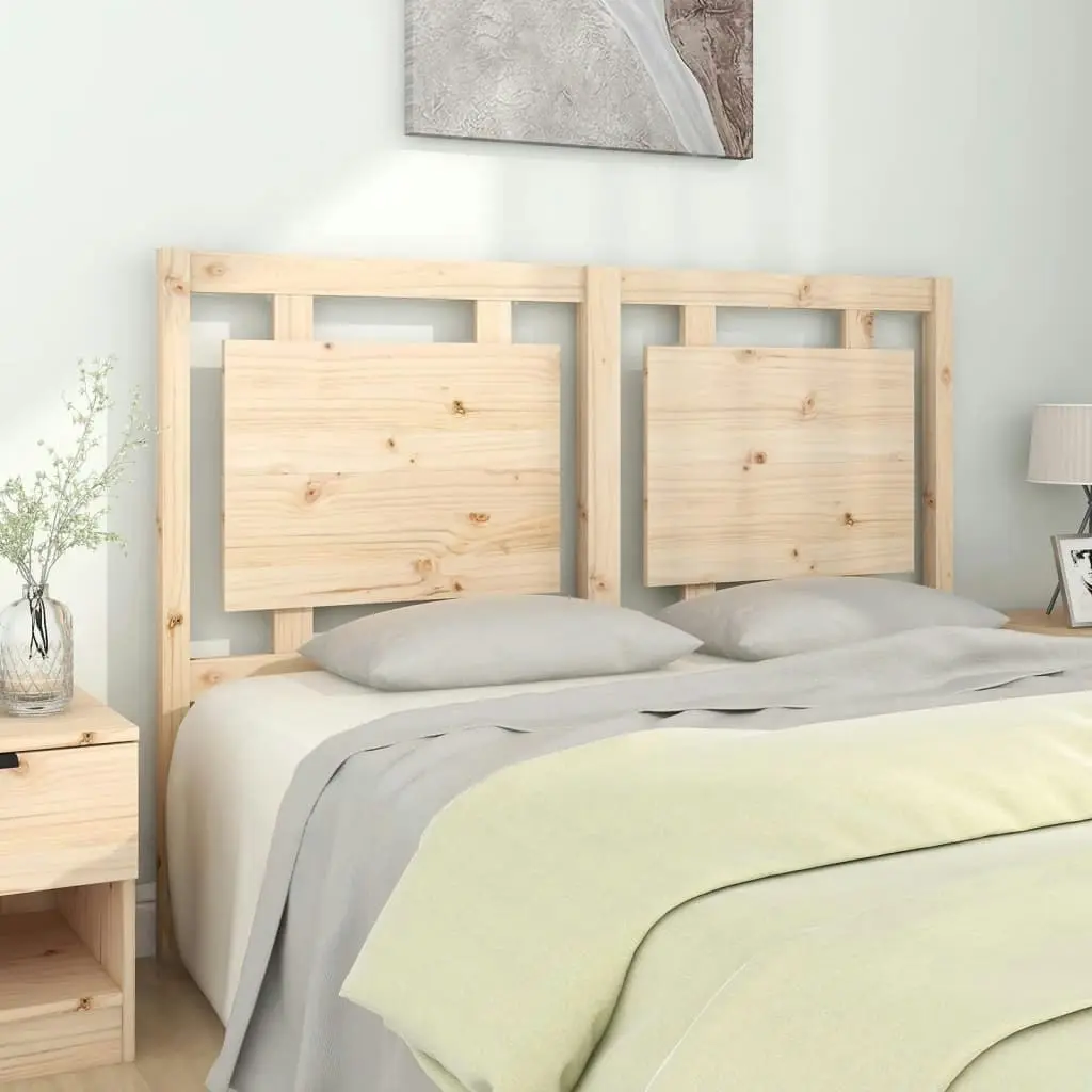 Bed Headboard 140.5 cm Solid Wood Pine 817935