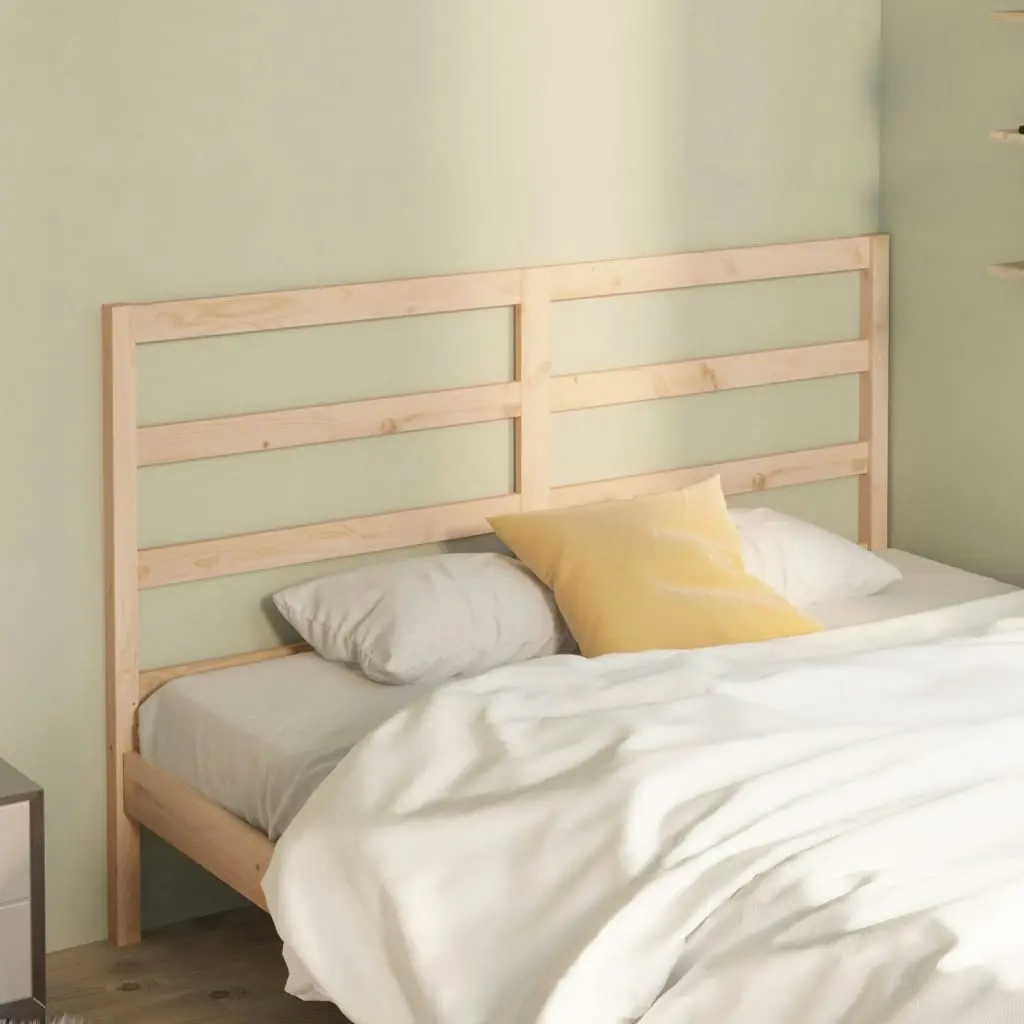 Bed Headboard 156 cm Solid Wood Pine 817645