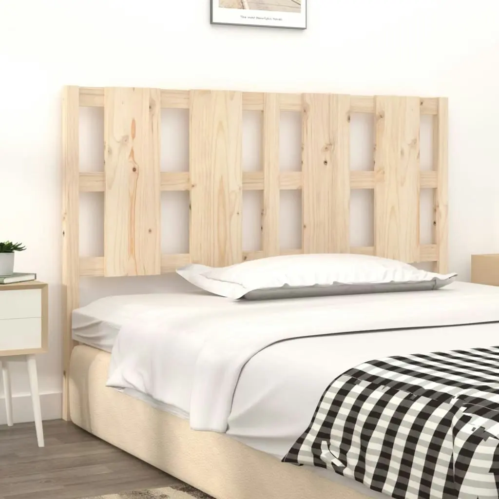 Bed Headboard 140.5x4x100 cm Solid Wood Pine 817985