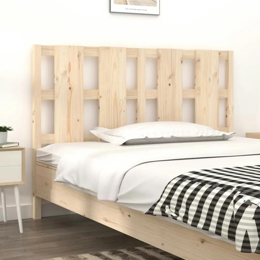 Bed Headboard 140.5x4x100 cm Solid Wood Pine 817985