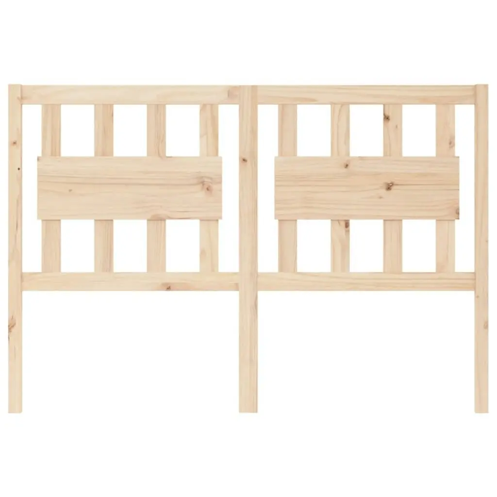 Bed Headboard 140.5 cm Solid Wood Pine 818565