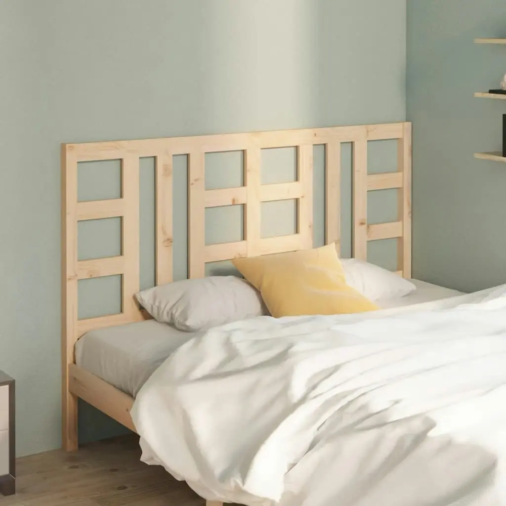 Bed Headboard 141x4x100 cm Solid Wood Pine 817835