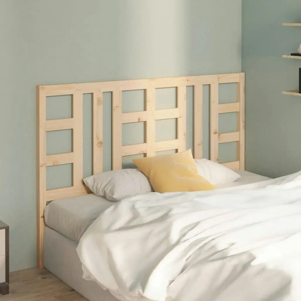 Bed Headboard 141x4x100 cm Solid Wood Pine 817835