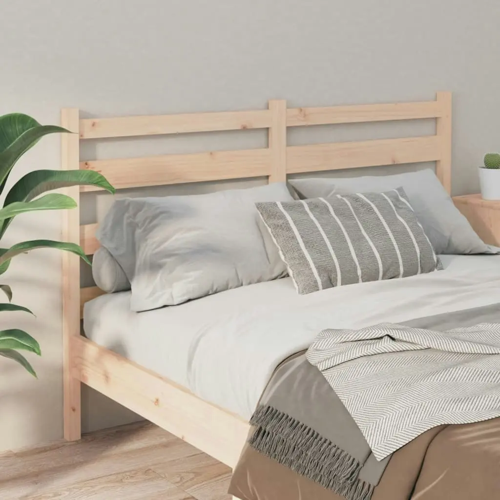 Bed Headboard 156x4x100 cm Solid Wood Pine 818425