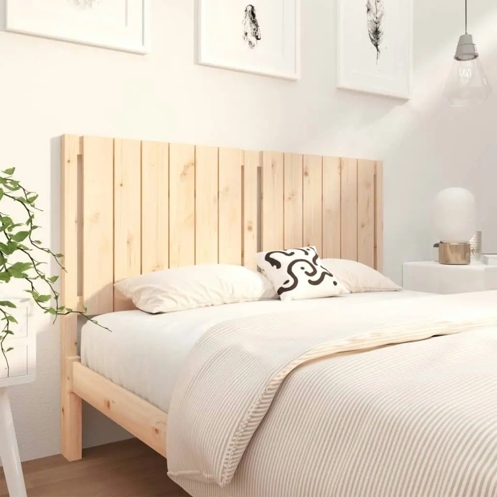 Bed Headboard 140.5 cm Solid Wood Pine 818865