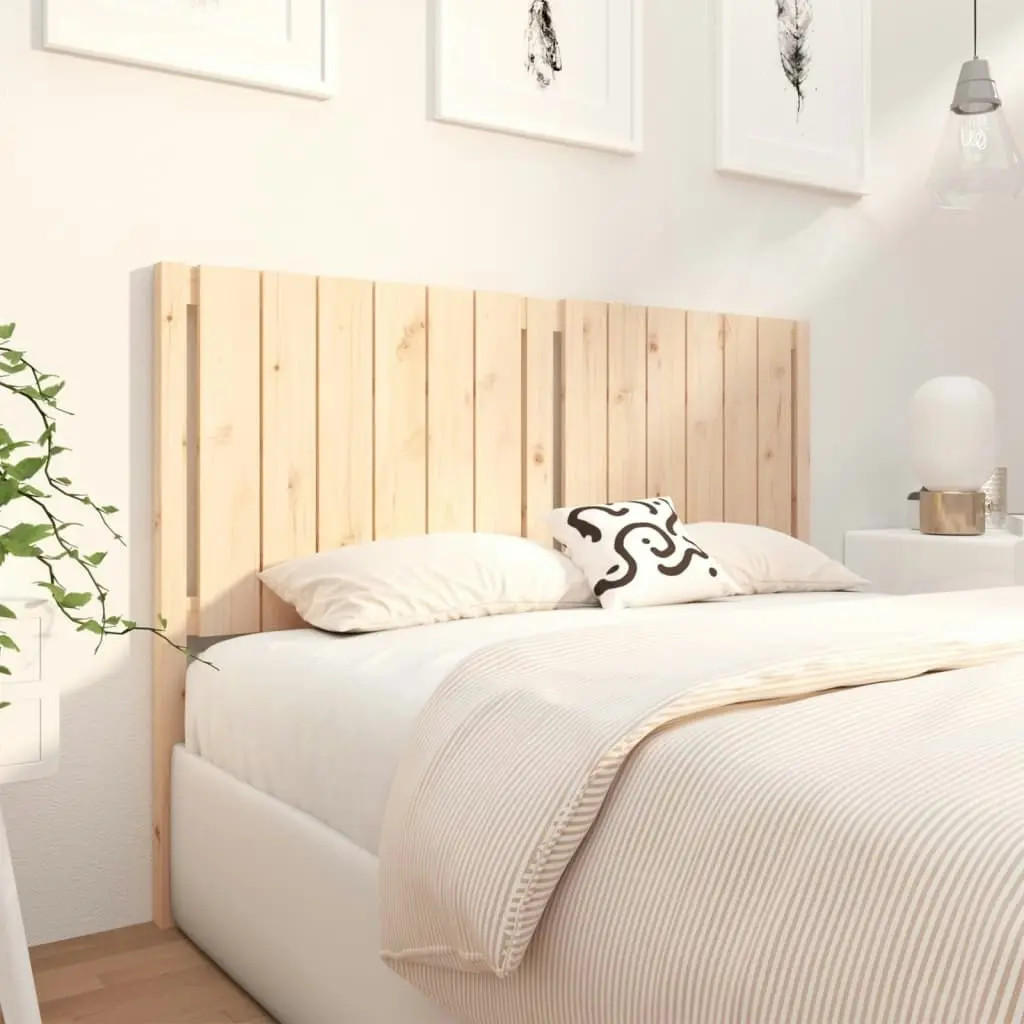 Bed Headboard 140.5 cm Solid Wood Pine 818865