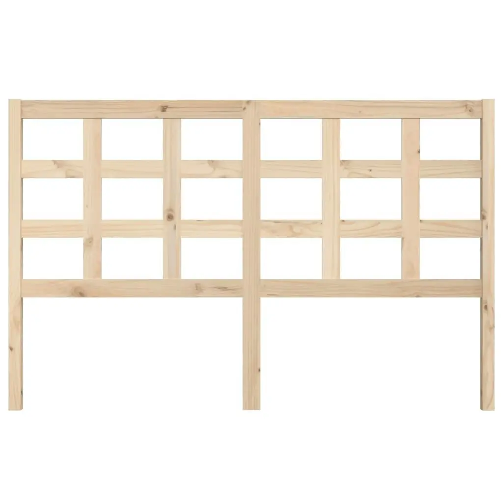 Bed Headboard 156 cm Solid Wood Pine 817895