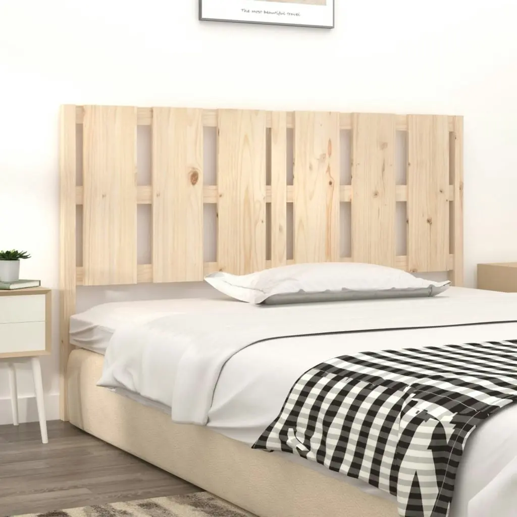 Bed Headboard 155.5 cm Solid Wood Pine 817995