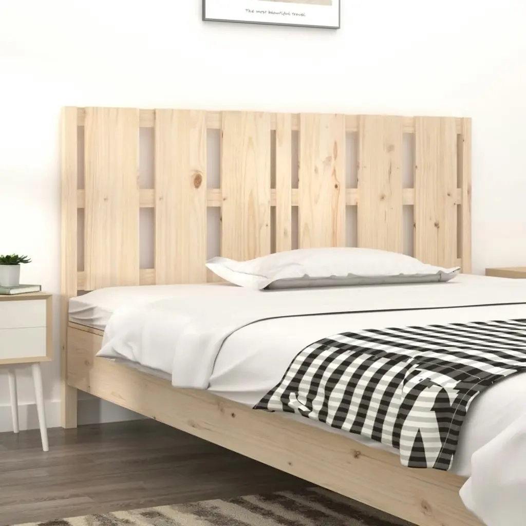 Bed Headboard 155.5 cm Solid Wood Pine 817995