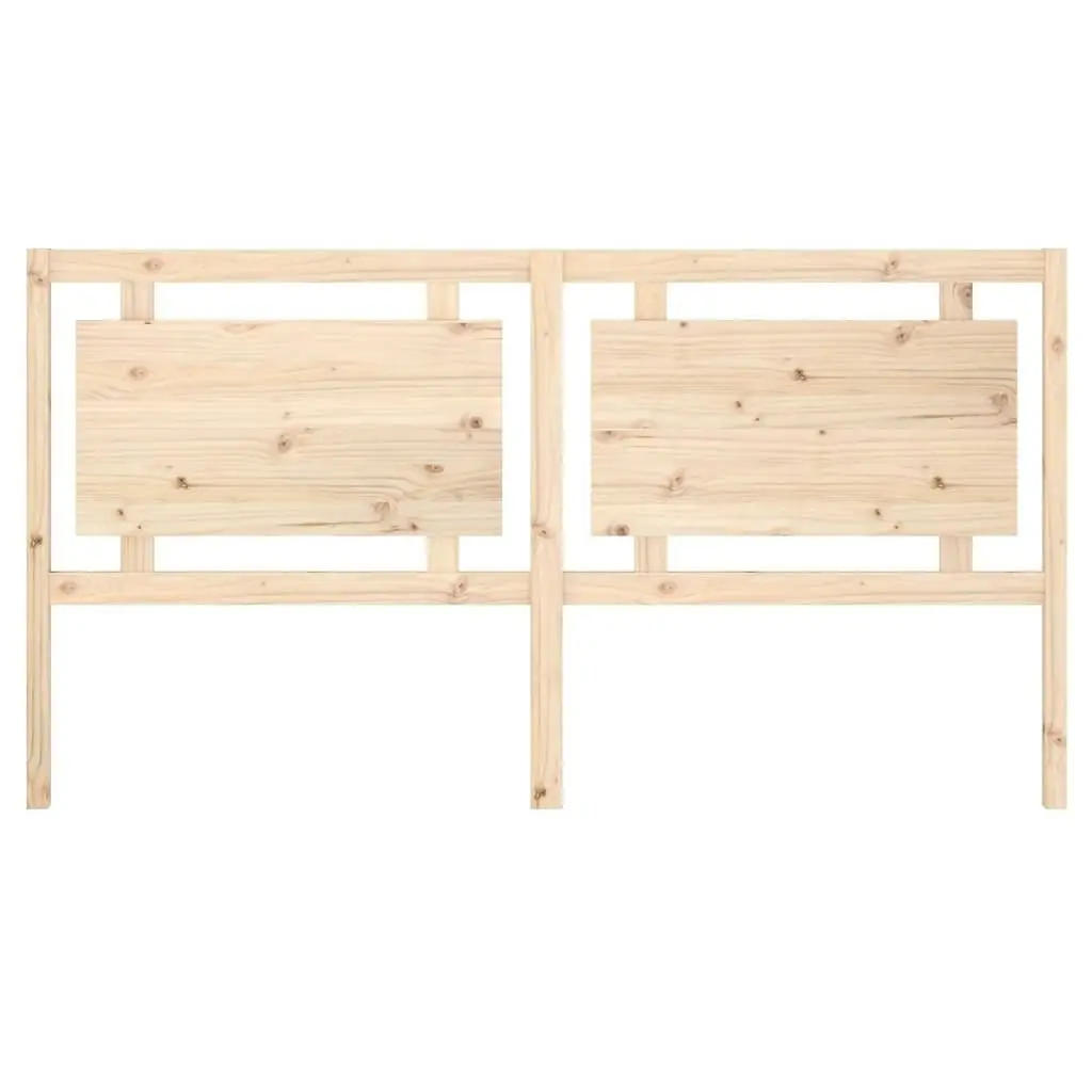 Bed Headboard 185.5 cm Solid Wood Pine 817955