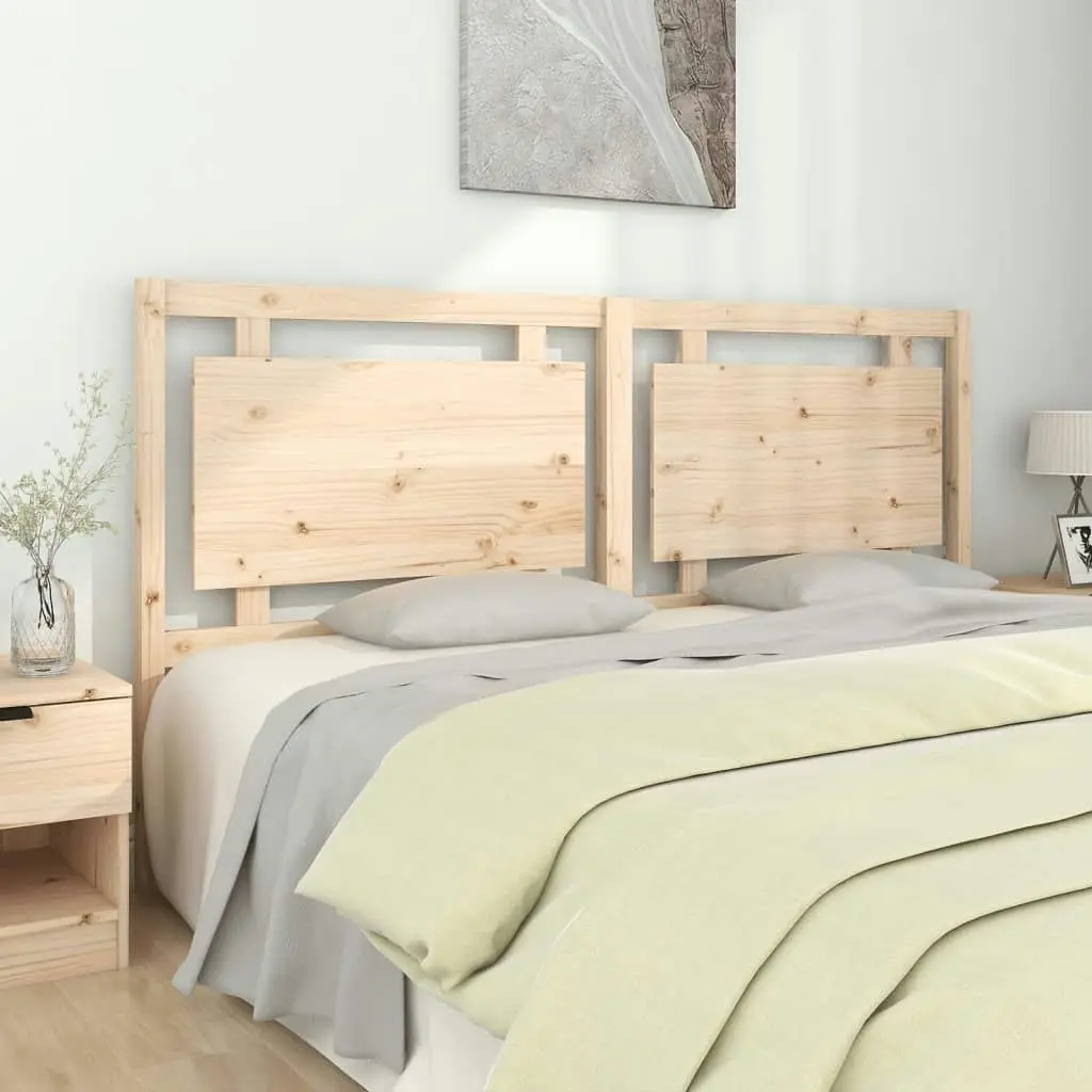 Bed Headboard 185.5 cm Solid Wood Pine 817955