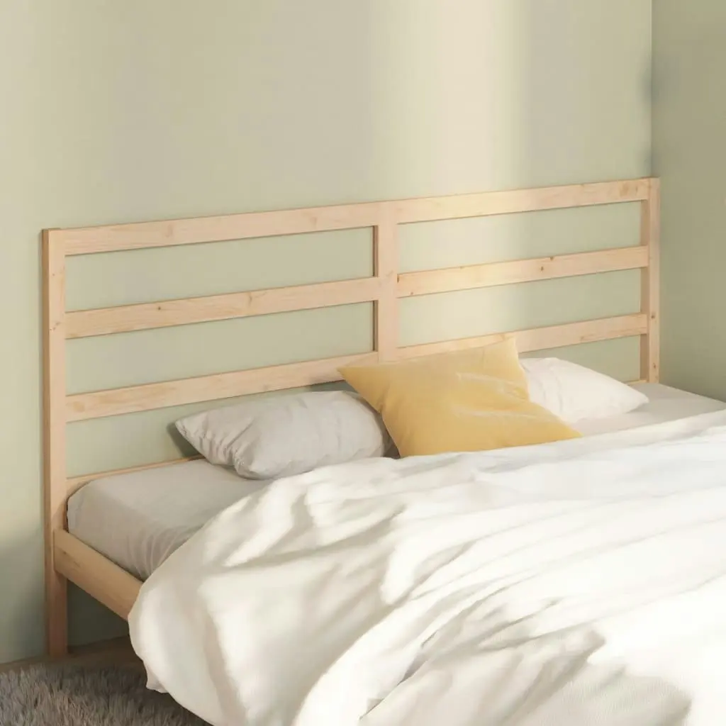 Bed Headboard 186 cm Solid Wood Pine 817655