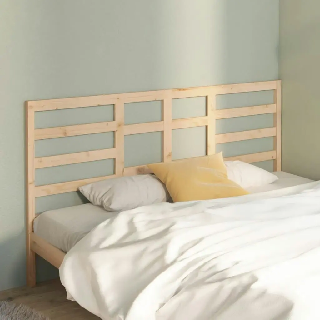 Bed Headboard 186 cm Solid Wood Pine 818155