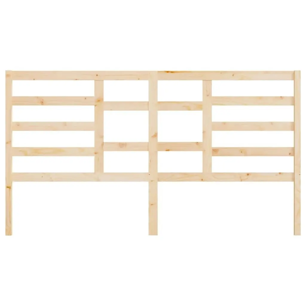 Bed Headboard 186 cm Solid Wood Pine 818155