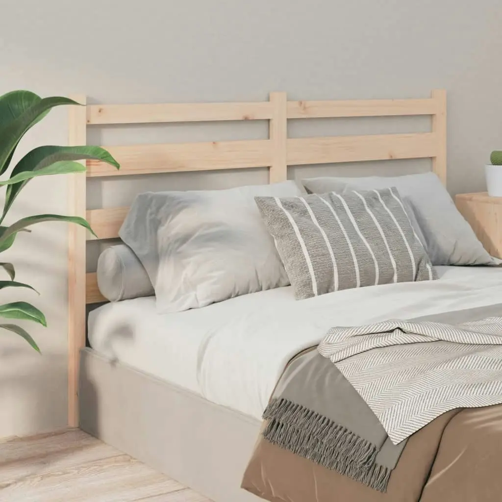 Bed Headboard 186 cm Solid Wood Pine 818435