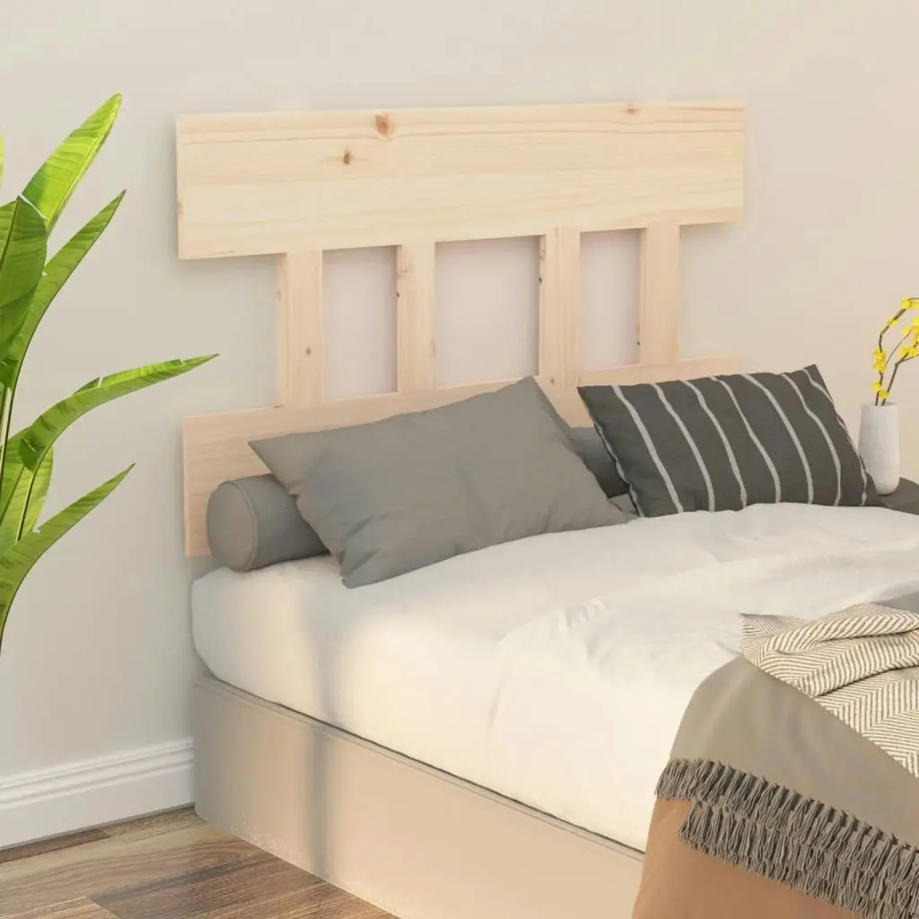 Bed Headboard 93.5x3x81 cm Solid Wood Pine 819100