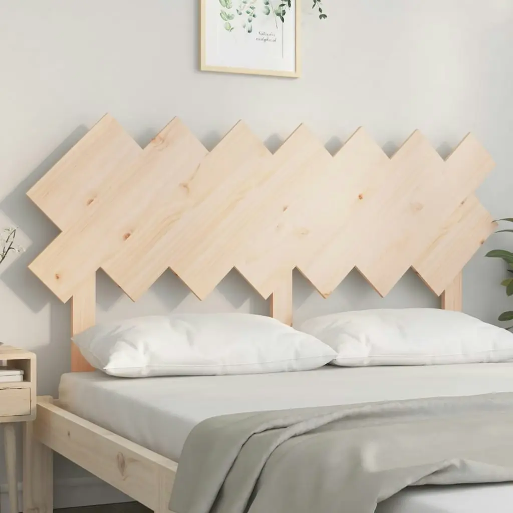 Bed Headboard 151.5x3x81 cm Solid Wood Pine 819225