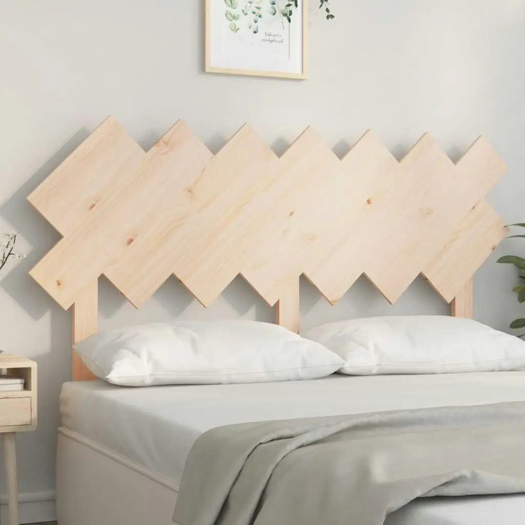 Bed Headboard 151.5x3x81 cm Solid Wood Pine 819225