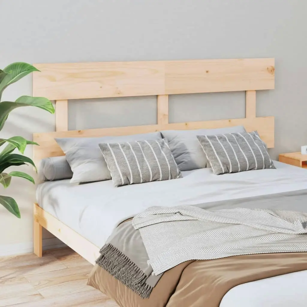 Bed Headboard 154 cm Solid Wood Pine 819075