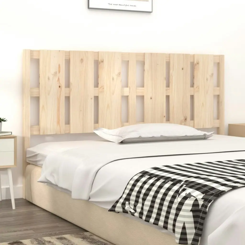 Bed Headboard 185.5x4x100 cm Solid Wood Pine 818005