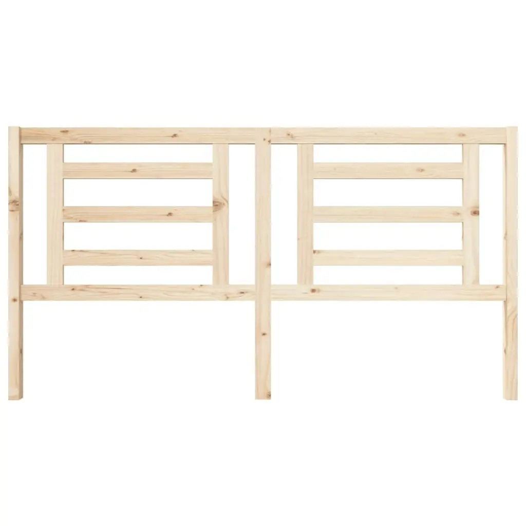 Bed Headboard 186 cm Solid Wood Pine 818835