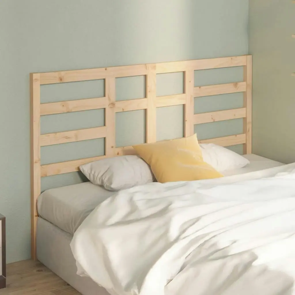 Bed Headboard 141 cm Solid Wood Pine 818135