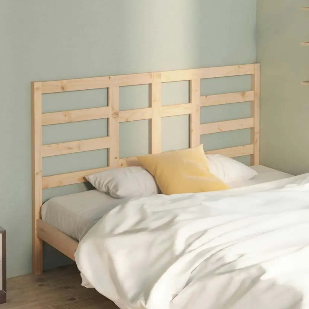 Bed Headboard 141 cm Solid Wood Pine 818135