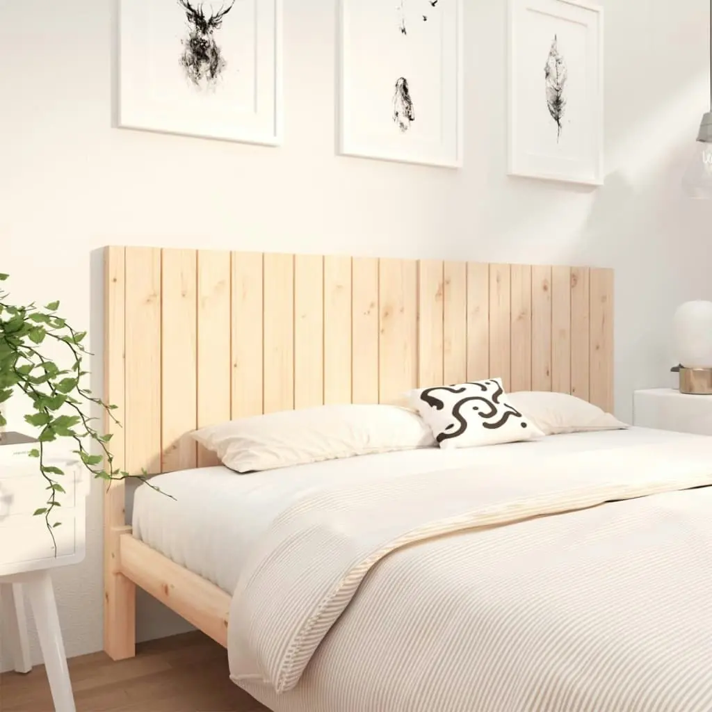 Bed Headboard 185.5 cm Solid Wood Pine 818885